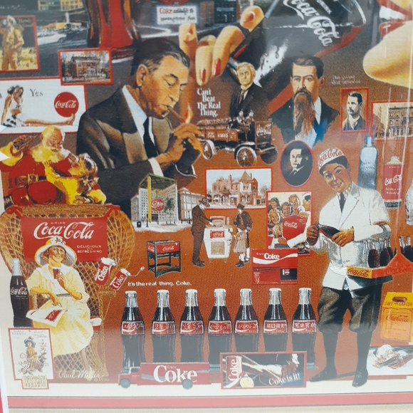 NOS Coca Cola Tin Box 1000 Piece 20 x 27 Puzzle In Collectors Tin - Picture 3 of 8